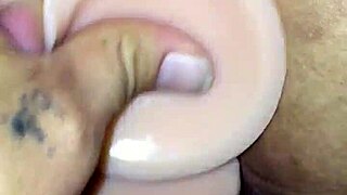 Hot bbw latina gf phat ass fucked by bf with big dildo