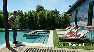 Babysitter caught in the act of breaking into the house