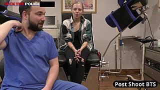 School Resource Officer In Office Passionately Loving Petite Teen Student Body Ava Siren