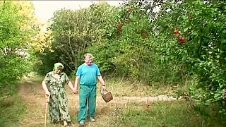 Grandparents satisfy longing for good fuck with nymphomaniac nymphet at picnic