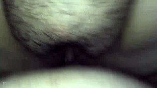 Fucking creamy hairy latina pussy pov with intense focus on latina beauty and hairy details