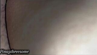 Is this asian cheating wife getting a creampie in her pussy?