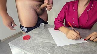 Nurse jerks off patient for intense sperm donation