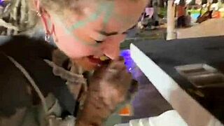 Crazy Cat Lady Feeding Stray Cats in Thailand