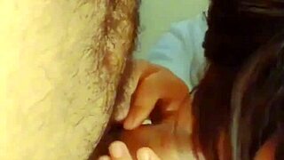 Mexican girl wanting to pass chemistry, ended with milk on uniform, modest school girl homemade real