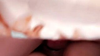 Danielle roy aftermath of her squirting on cody roy.