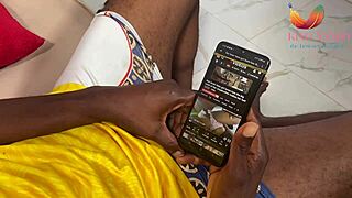 Seduced Ebony Step Sis for Doggystyle Fuck.