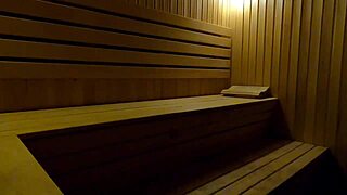hidden camera girl masturbates in sauna in a sports club at night?
