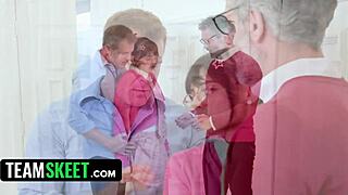 Angel Windell Takes Biggest Creampie In Front Of Stepdad