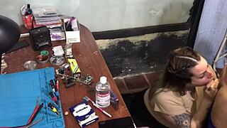 i couldn't pay my technician so i ended up sucking his dick