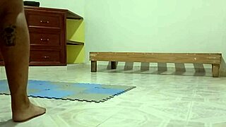 Chubby Neighbor Cleans New Apartment