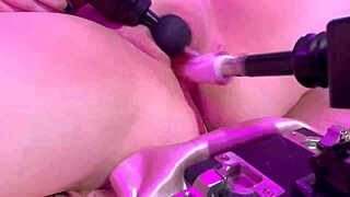 Pixie explores intense pleasure with sex machine