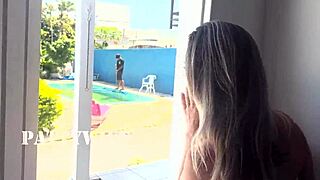 Waited for husband to leave to fuck pool cleaner