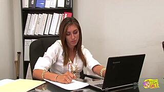 Instead Of Working, Rilynn Rae And Anastasia Rose Engage In Taboo Lesbian Sex In Office