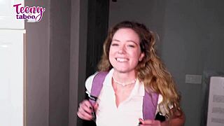 River Lynn Learns Pleasure From Older Stepdad In Bareback Roleplay