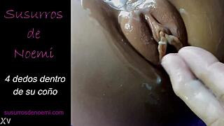 i passionately finger her tight pussy with four fingers deep inside