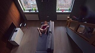 Roommate caught me and i kept going