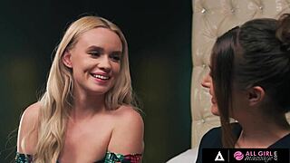 all girl massage where masseuse ella reese delivers a special first session to her client, focusing on intimate touches and pleasure