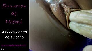 i passionately finger her tight pussy with four fingers deep inside