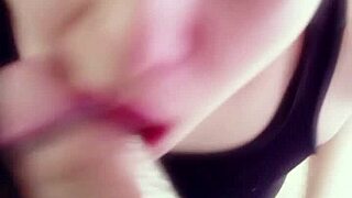 delicious homemade blowjob she has a great deep throat