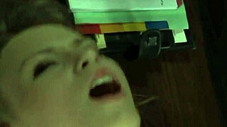 She looks not so experienced but that didnt stop this guy to ass fuck her