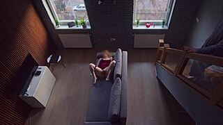 Roommate caught me and i kept going