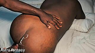 She claims fat dick makes her pussy creamy in doggystyle riding