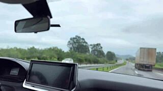 Uber Babe Fucks Client for Trip Payment