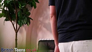 Skinny British Redhead Gets Fucked and Swallows Cum in Her Uniform