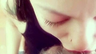 delicious homemade blowjob she has a great deep throat