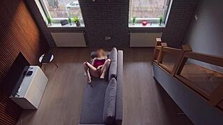 Roommate caught me and i kept going