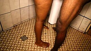 Huge cock fucks my ass in park