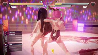 lesbian battle with fingering and licking