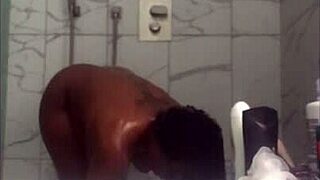 Homemade amateur shower time