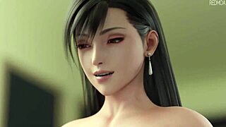 tifa gets blowjob and cumshot in pmv style