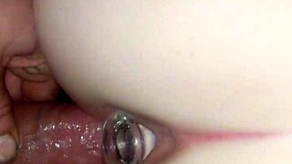 tight gf tries new toy and gets fucked doggy