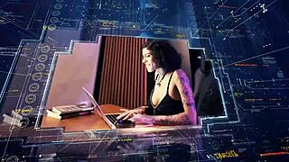 Busty slut calls a prostitute to eat her ass