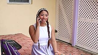 Latin Teen 18+ Receives Intense Facial Cumshot