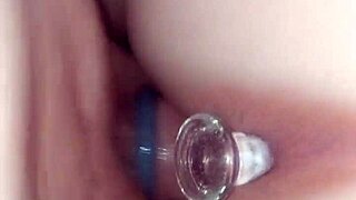 tight gf tries new toy and gets fucked doggy