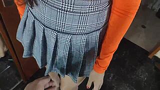 Stepsister visits stepbrother and gets creampied! 😏