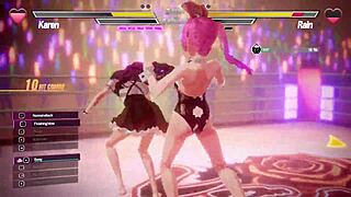 lesbian battle with fingering and licking