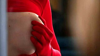 blonde teen with big natural tits gets sensual sex, bent over in dress, deepthroat, doggystyle, creampie in pussy!