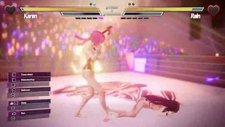 lesbian battle with fingering and licking