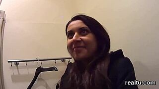 Charming czech kitten teased in mall and penetrated in pov