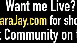 Sara Jay's Heels and Stockings Tease Dildo Drill?