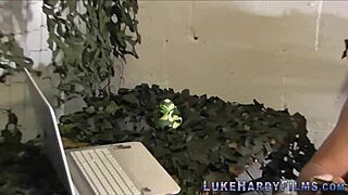 Blonde brit with huge tits banging and tugging hard