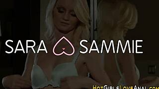 blonde newbies butthole gets toyed in a wild lesbian scene