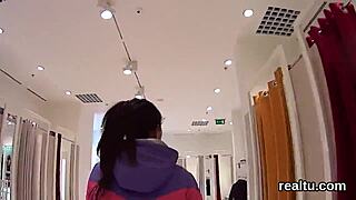 exceptional czech chick feels tempted in the shopping centre and gets passionately shagged in pov