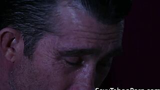 Inked milf rides and sucks forbidden dick in taboo scene