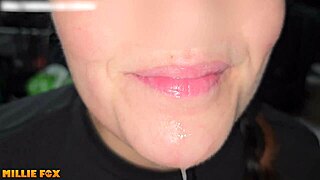 mega cumshot compilation - milf swallows big loads of cum - millie fox